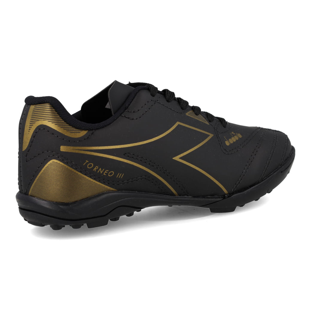 Diadora Chuteira DFAF150-01 TORNEO III INF SCTY Preto-Dourado Sint_6__01